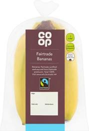 Co-op fairtrade bananas